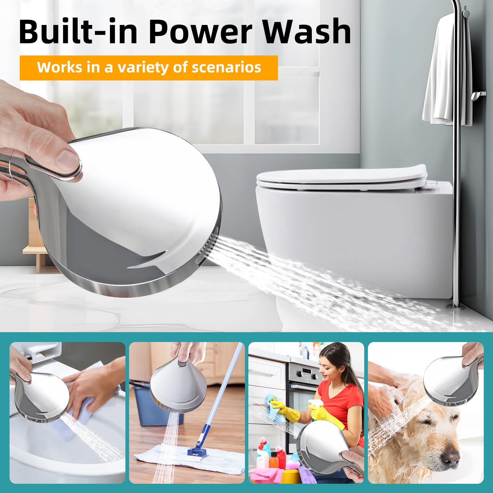 Cobbe Filtered Shower Head With Handheld, High Pressure 9 Spray Mode Showerhead With Filters, Detachable Shower Head, Water Soft